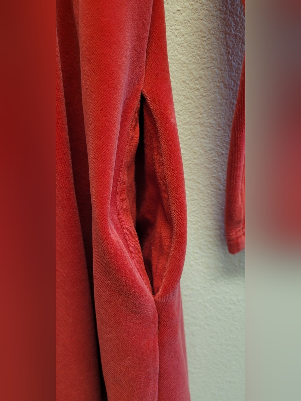 Hanna Andersson Girls' Red Velvet Long-Sleeve Dress 6 - Picture 5 of 5